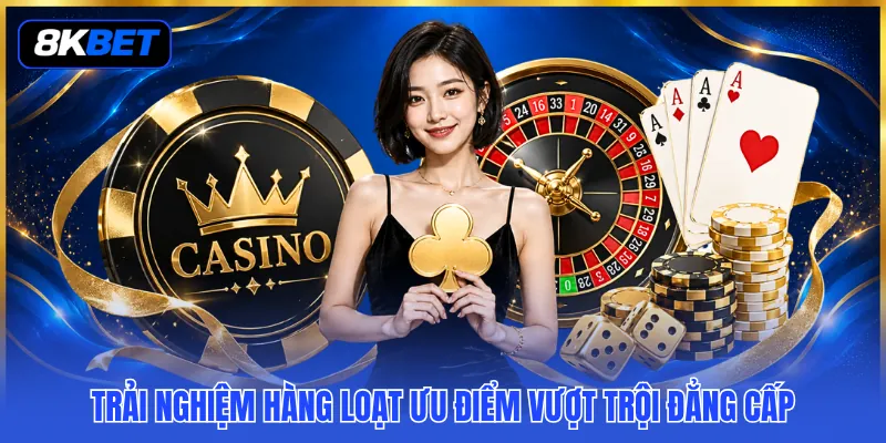 Sảnh DG Casino - Thỏa Sức Chinh Phục Top 1 Sòng Bạc Đỉnh Cao 3 Trải nghiệm hàng loạt ưu điểm vượt trội đẳng cấp