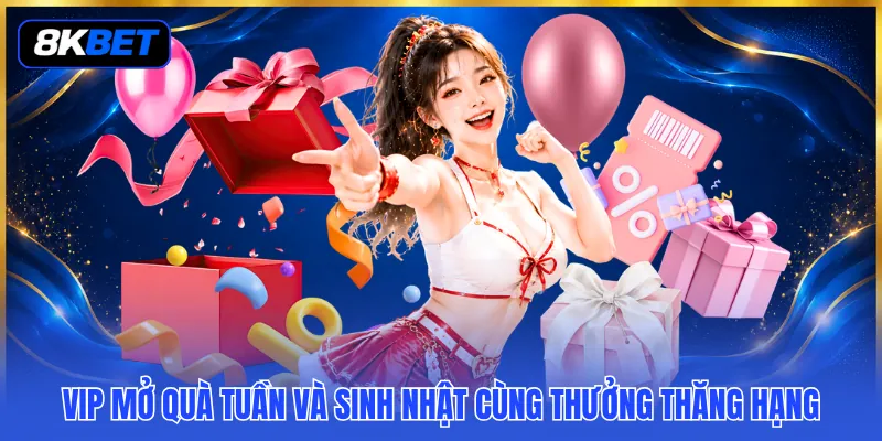 VIP mở quà tuần và sinh nhật cùng thưởng thăng hạng